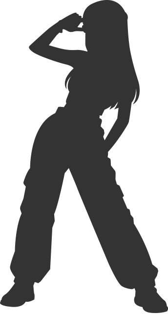 ダンスシルエット