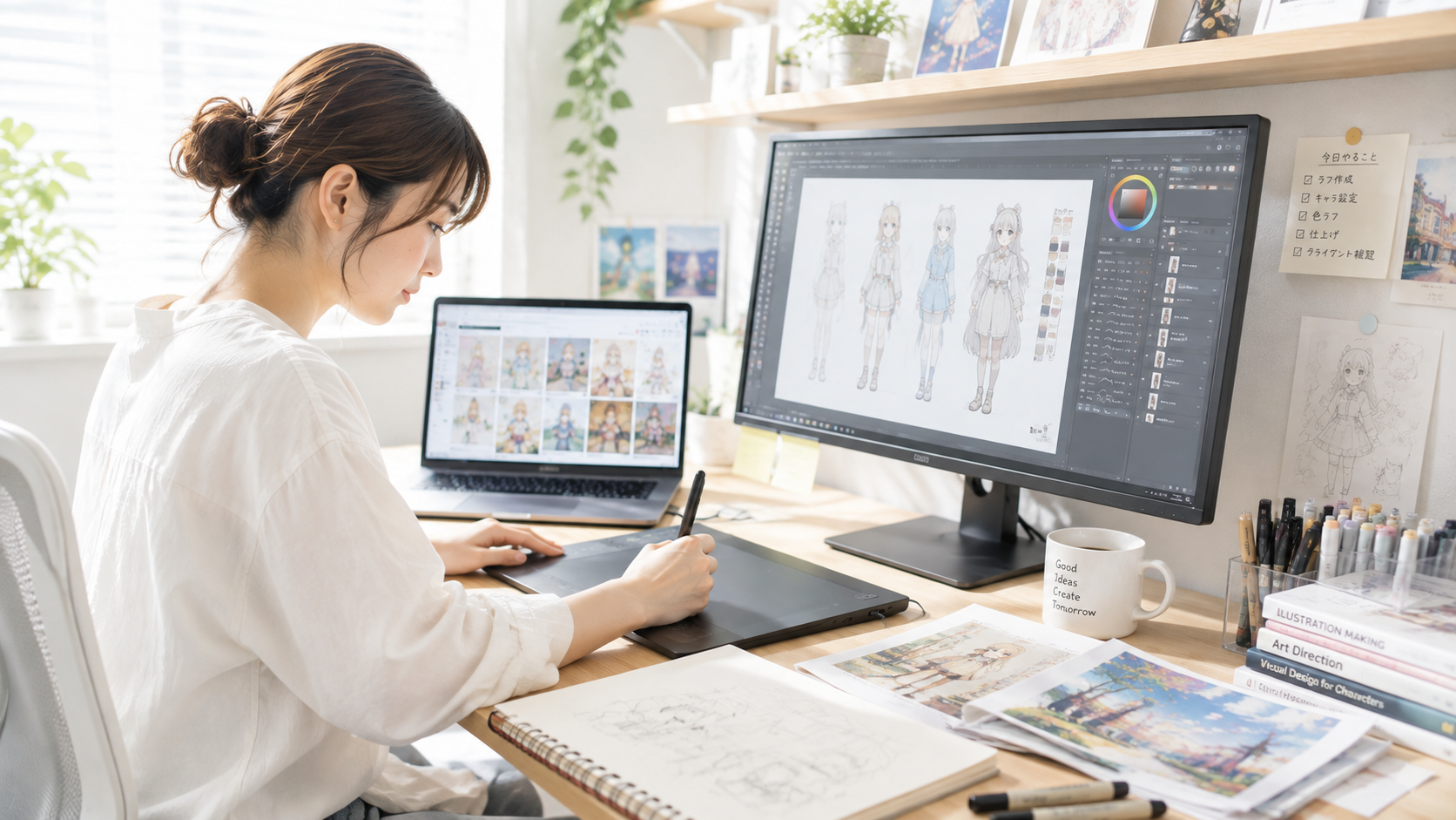 絵を描く仕事に就くには？アニメ・エンタメ業界で活躍する職種と目指す方法